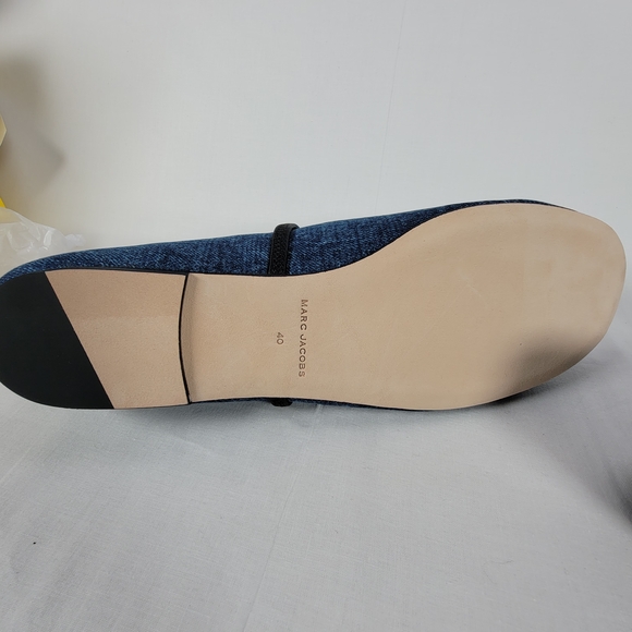 Marc Jacobs The Sabrina Ballerina Embellished Slippers Indigo - Picture 15 of 15